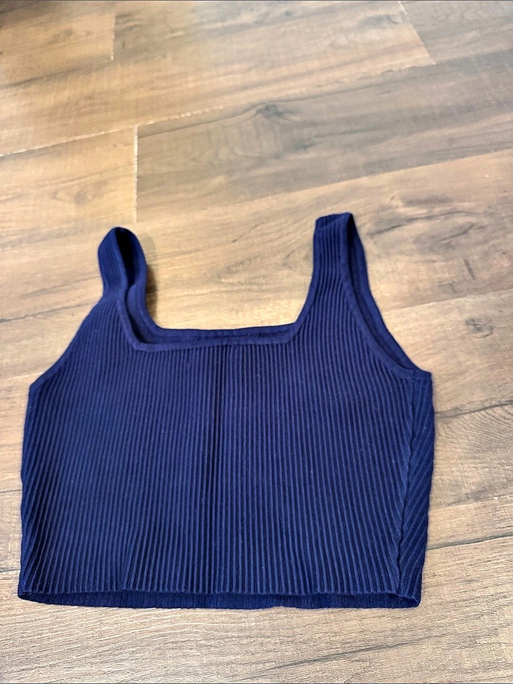 House of Harlow 1960 Ribbed Crop Tank in Blue Size Small Like New